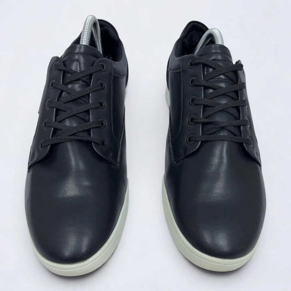 Aldo Abel Casual Shoes Men's Size 9.5 Black White Leather Lace Up Sneakers